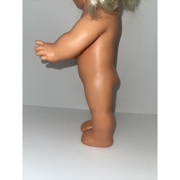 Vintage 1978 Ideal 13" Whoopsie Doll Squeeze Tummy Squeals and Pigtails Flip Up - Picture 5 of 12